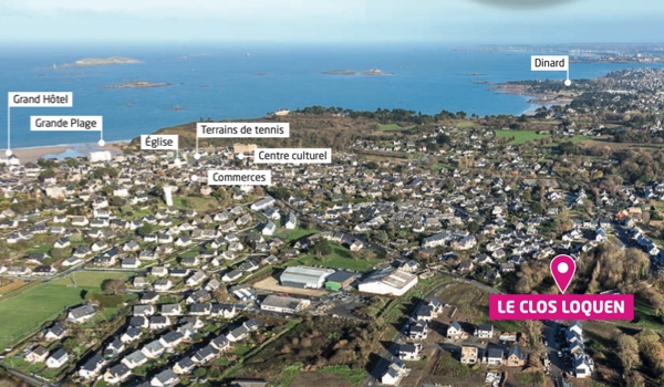 Photolocalisation programme neuf Le Clos Loquen à Saint-Lunaire