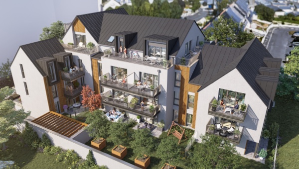 Coeur d'îlot programme neuf Agapanthe à Saint-Servan