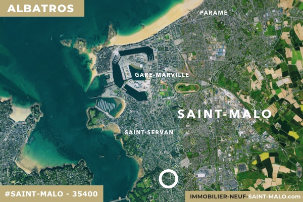 Localisation du programme neuf Albatros à Saint-Malo (Ille-et-Vilaine 35400)