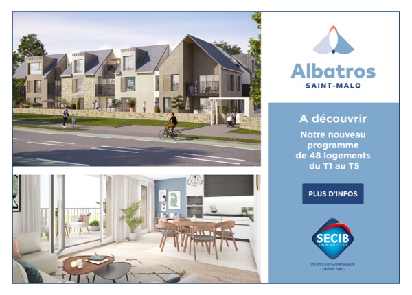 Publicité programme neuf Albatros à Saint-Malo