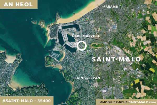Localisation du programme neuf An Heol à Saint-Malo (Ille-et-Vilaine 35400)