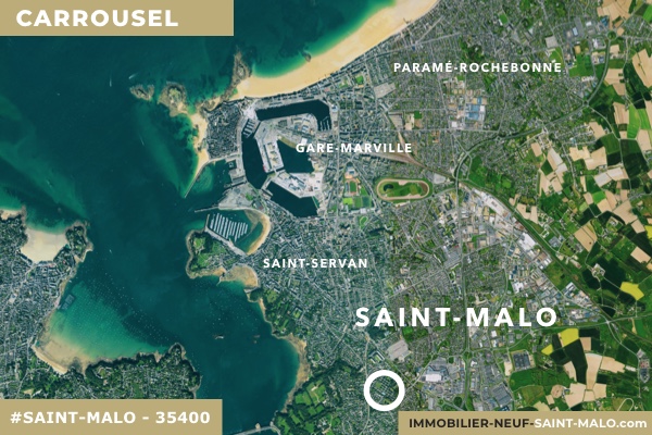 Localisation du programme neuf Carrousel à Saint-Malo (Ille-et-Vilaine 35400)