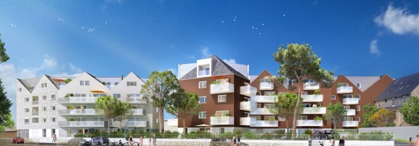 Façade programme neuf Catway rue lecoufle à Saint-Malo