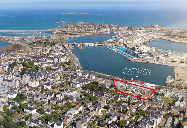 Vue aérienne programme neuf Catway à Saint-Malo