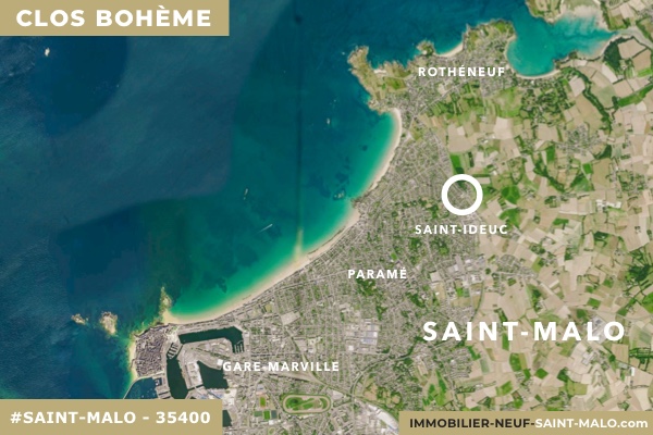 Localisation du programme neuf Clos Bohème à Saint-Malo (Ille-et-Vilaine 35400)