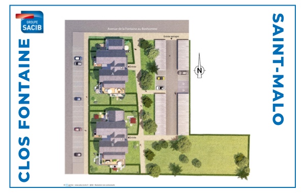 Plan masse programme neuf Clos Fontaine à Saint-Malo