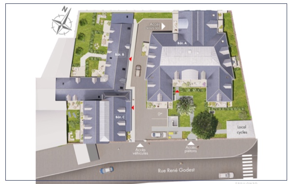 Plan masse programme neuf Clos Valver à Saint-Malo