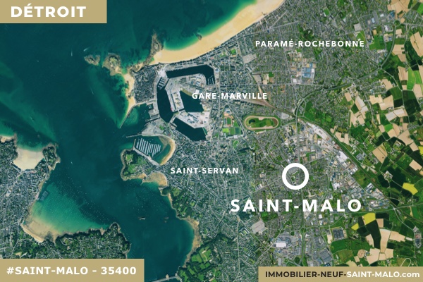 Localisation du programme neuf Détroit à Saint-Malo (Ille-et-Vilaine 35400)
