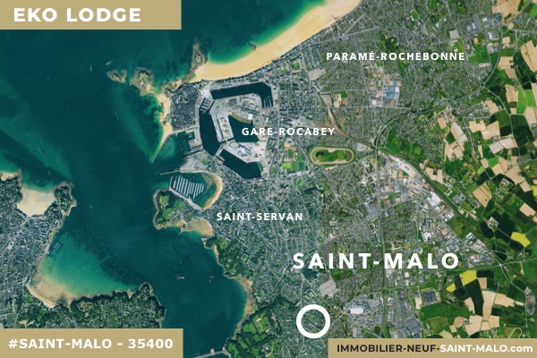 Localisation du programme neuf Eko Lodge à Saint-Malo (Ille-et-Vilaine 35400)