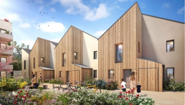 Maisons neuves programme Eko Lodge dans l’Éco-Quartier de Lorette à Saint-Malo