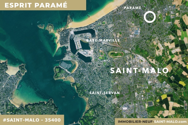 Localisation du programme neuf Esprit Paramé à Saint-Malo (Ille-et-Vilaine 35400)