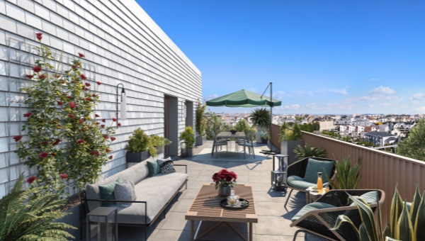 Ambiance terrasse appartement neuf EXPLORA
