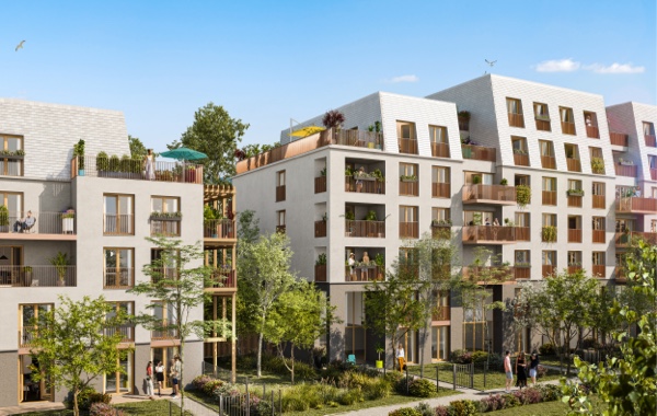 Façade du programme neuf EXPLORA à Saint-Malo