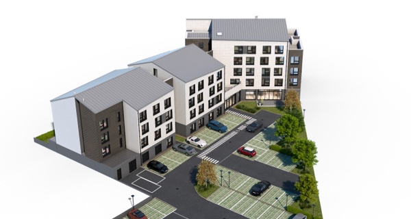 Maquette 3d programme neuf Folo Campus