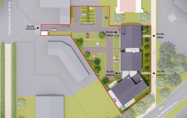 Plan masse programme neuf Folo Campus à Saint-Malo