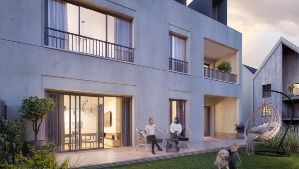 Façade programme neuf Résidence Alet - Hameau du Rosais