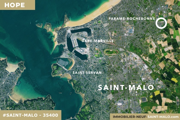 Localisation du programme neuf Hope à Saint-Malo (Ille-et-Vilaine 35400)