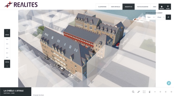 Maquette 3d programme neuf l’Étoile