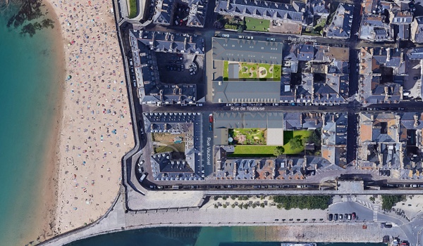Plan masse programme neuf l’Étoile à Saint-Malo Intra-Muros
