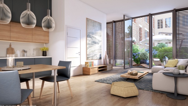 Intérieur appartement neuf la Cybèle St-Malo, Intra-Muros