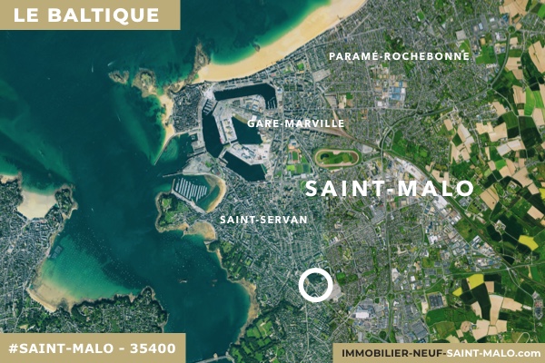 Localisation du programme neuf Le Baltique à Saint-Malo (Ille-et-Vilaine 35400)