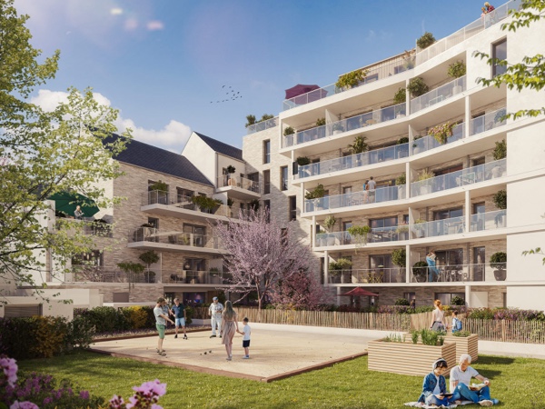 Coeur d’îlot programme neuf Les Docks à Saint-Malo