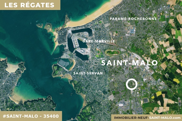 Localisation du programme neuf Les Régates à Saint-Malo (Ille-et-Vilaine 35400)