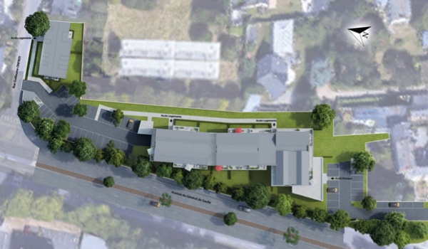 Plan de masse programme neuf Les Régates à Saint-Malo