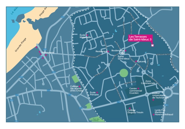 Plan de situation programme neuf Les Terrasses de St-Ideuc 3