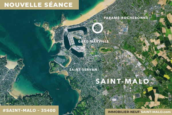 Localisation du programme neuf Nouvelle Séance à Saint-Malo (Ille-et-Vilaine 35400)