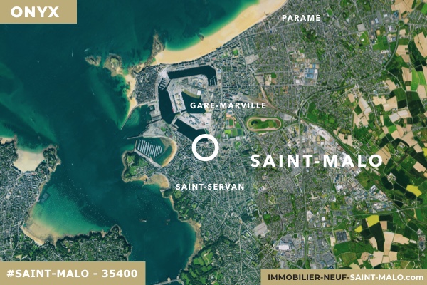 Localisation du programme neuf Onyx à Saint-Malo (Ille-et-Vilaine 35400)