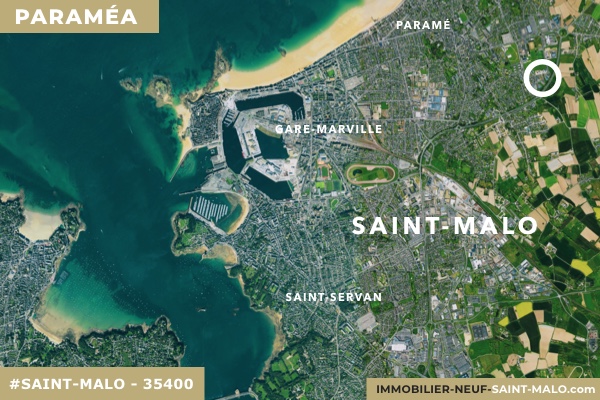 Localisation du programme neuf Paraméa à Saint-Malo (Ille-et-Vilaine 35400)
