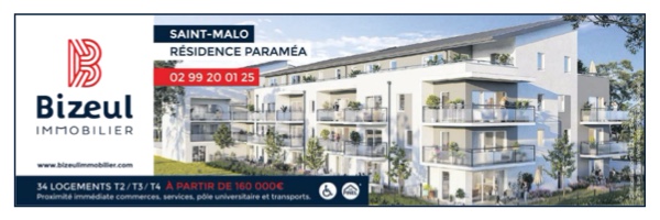 Publicité programme neuf Paraméa dans le quartier de Paramé à Saint-Malo