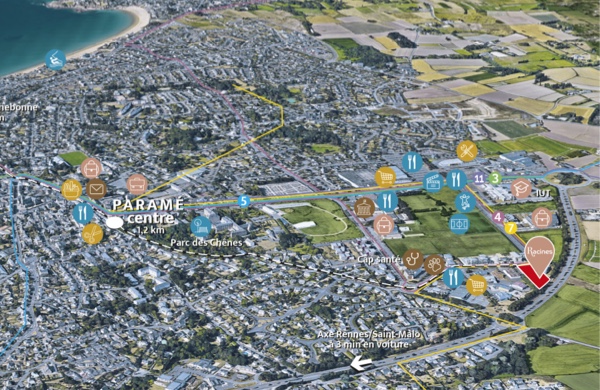 Situation programme neuf Racines à Saint-Malo