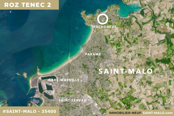 Localisation du programme neuf Roz Tenec 2 à Saint-Malo (Ille-et-Vilaine 35400)