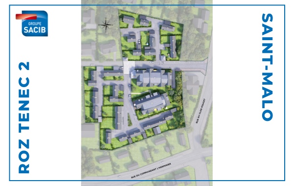 Plan de masse programme neuf Roz Tenec 2 à Saint-Malo