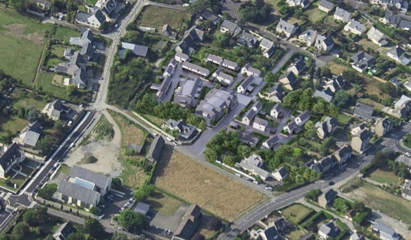 Vue aérienne programme neuf Roz Tenec 2 à Saint-Malo