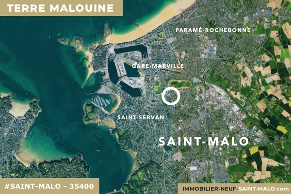 Localisation du programme neuf Terre Malouine à Saint-Malo (Ille-et-Vilaine 35400)