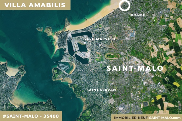 Localisation du programme neuf Villa Amabilis à Saint-Malo (Ille-et-Vilaine 35400)