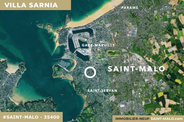 Localisation du programme neuf Villa Sarnia à Saint-Malo (Ille-et-Vilaine 35400)